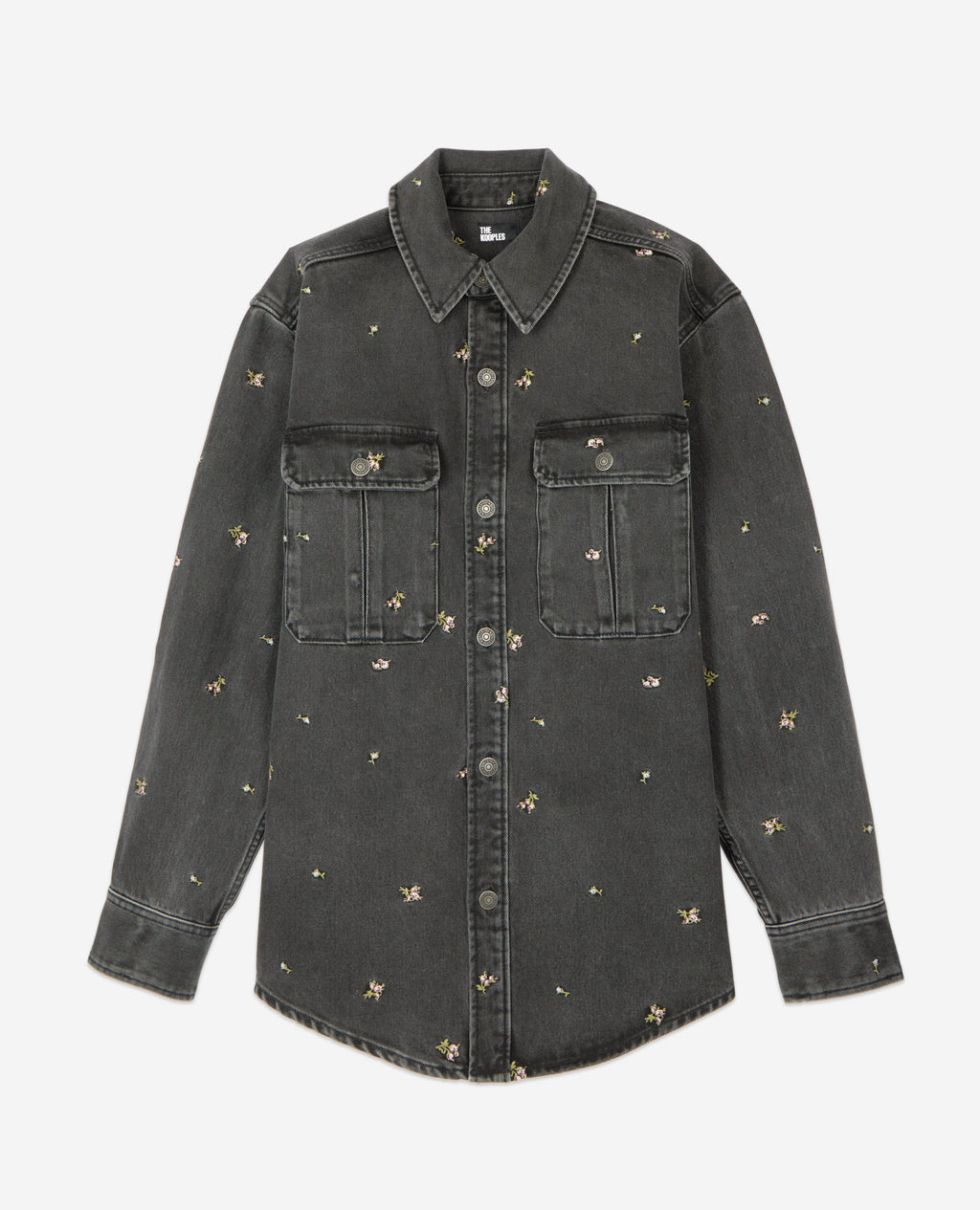 The Kooples - Camisa Oversize Con Bordado De Flores