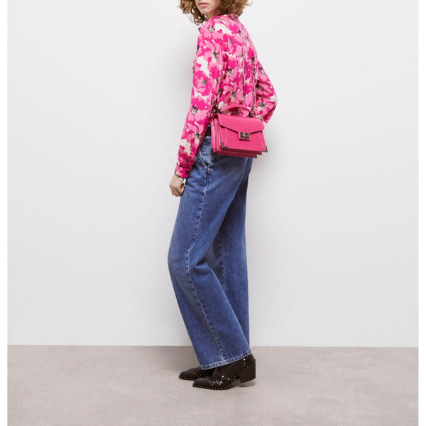 The Kooples – Seidenbluse – Weiß und Rosa – Damen