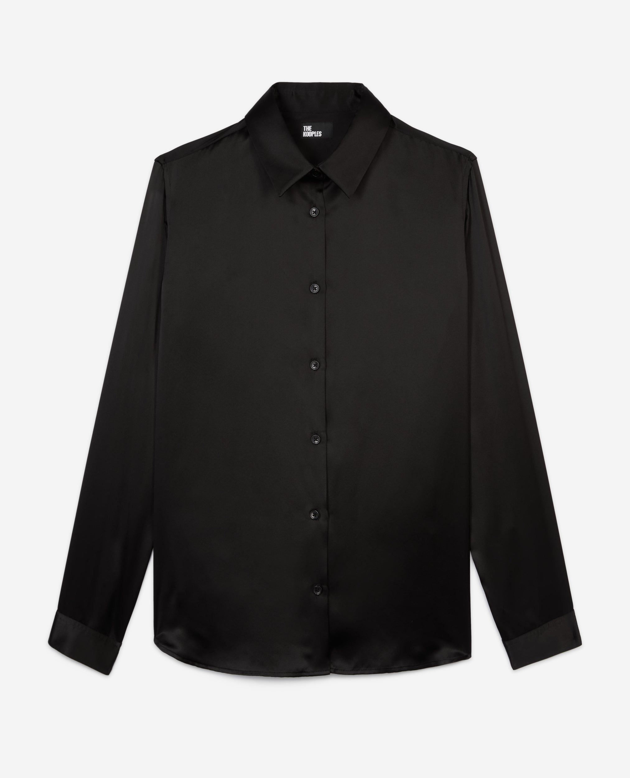 The Kooples - Camisa en Satén de Seda Mangas Largas