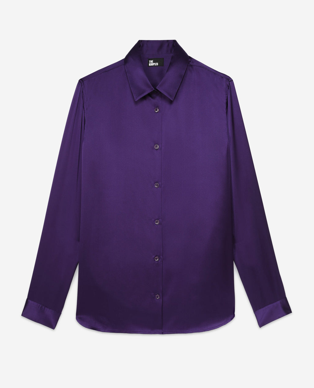 The Kooples - Camisa De Satén De Seda Manga Larga