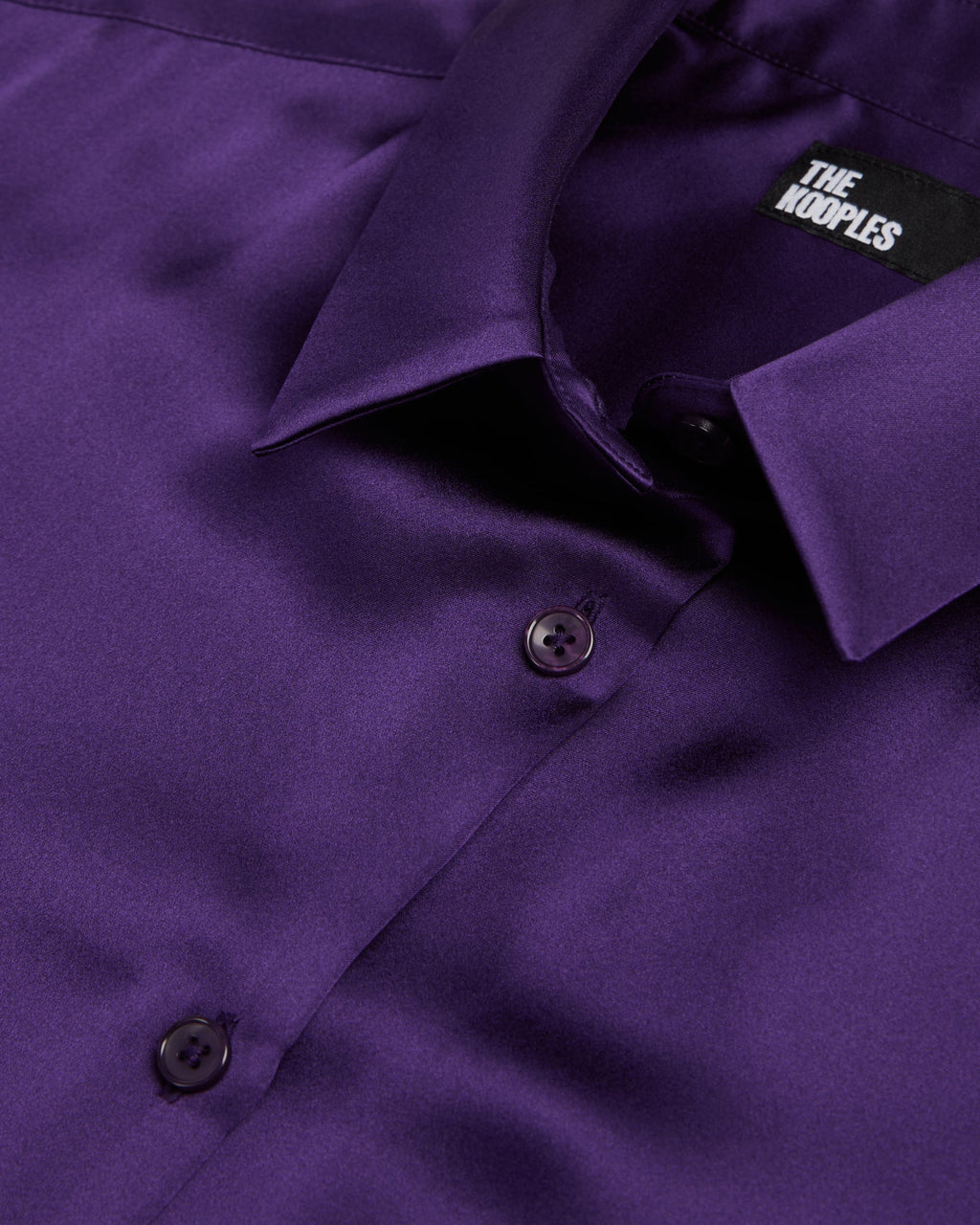 The Kooples - Camisa De Satén De Seda Manga Larga