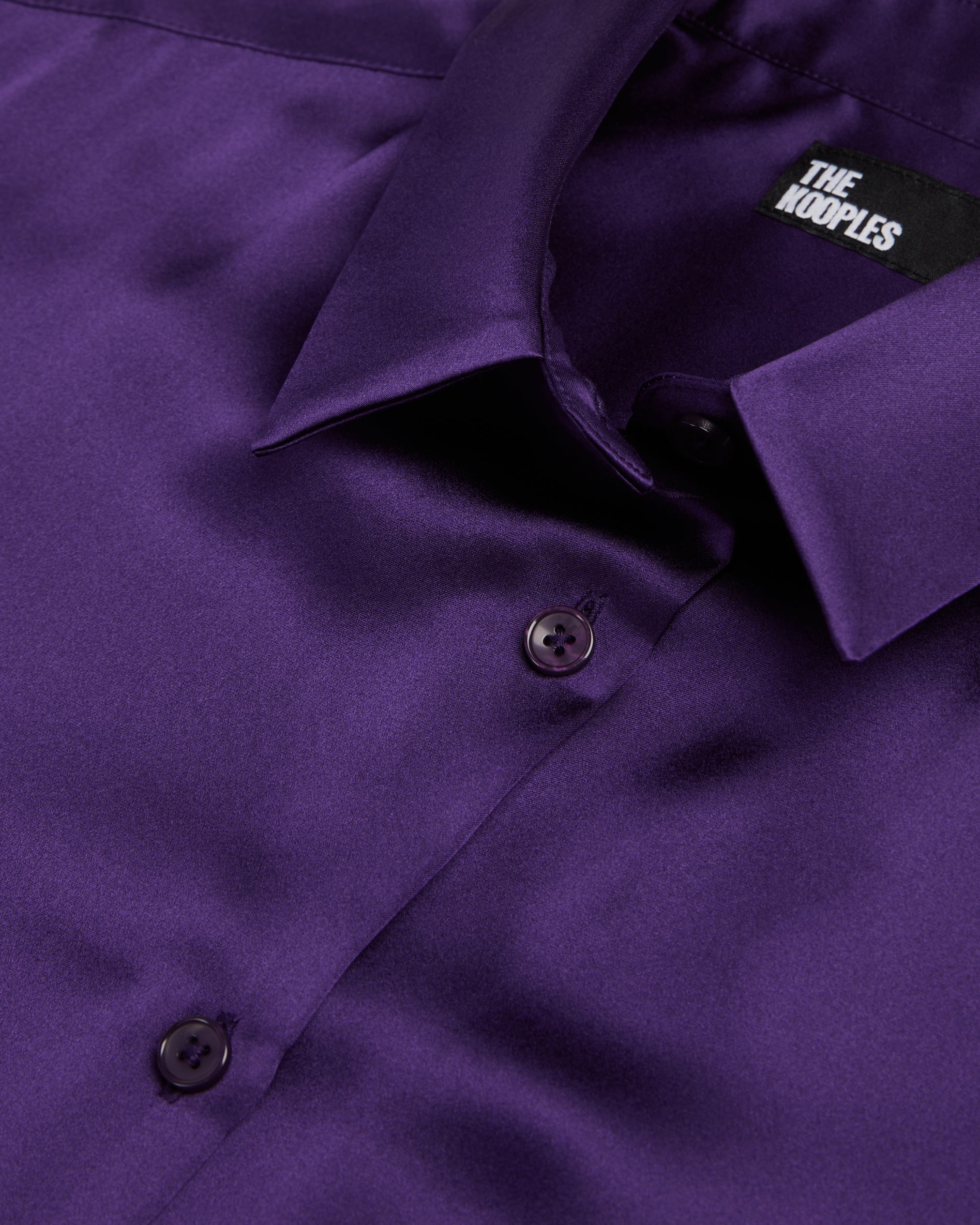 The Kooples - Camisa De Satén De Seda Manga Larga