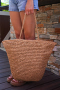 Opal Straw Bag - Beige