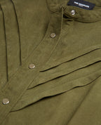 The Kooples - Mono corto de tencel caqui con botones - Mujer