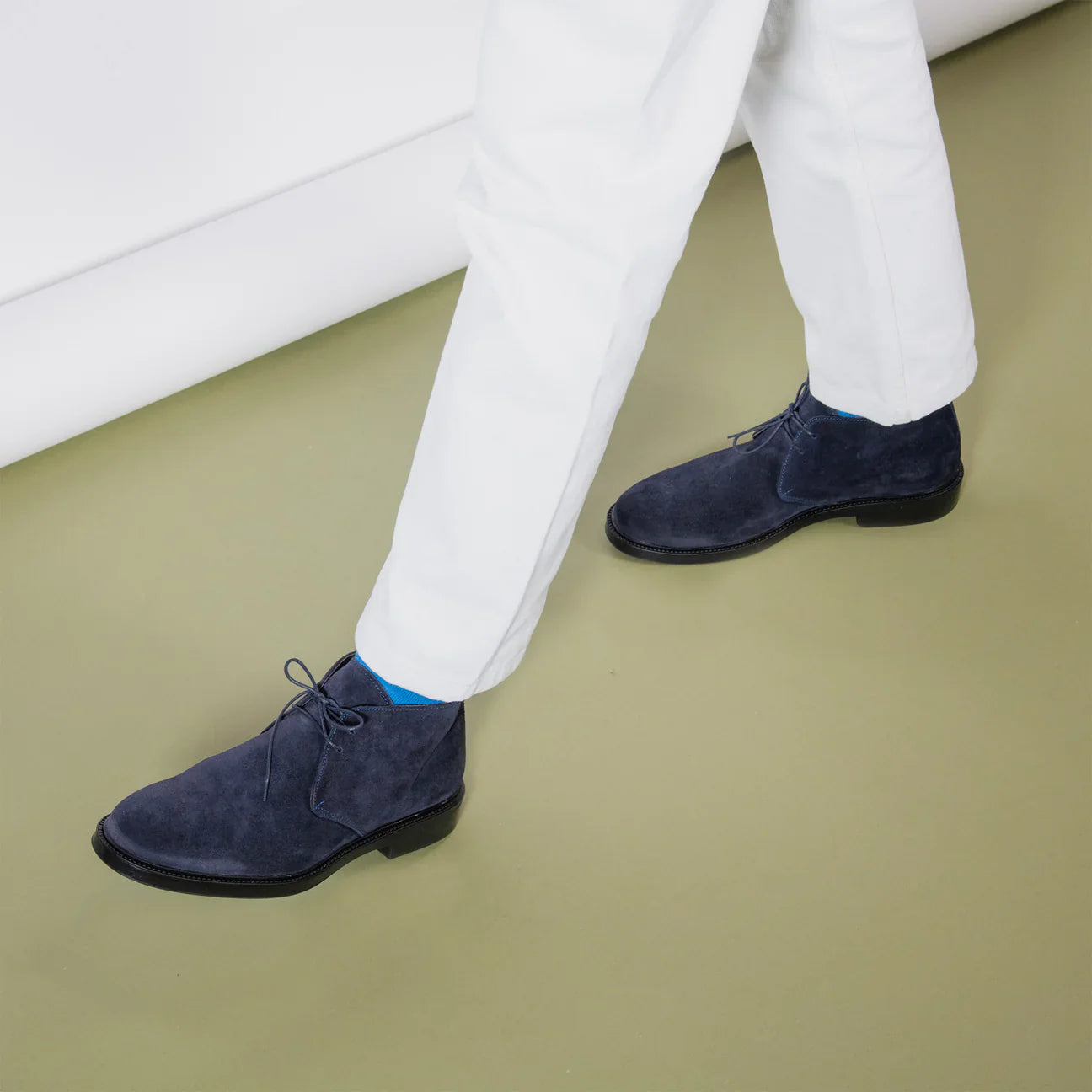 Frank Daniel - Bottines Chukka - Bleu - Homme