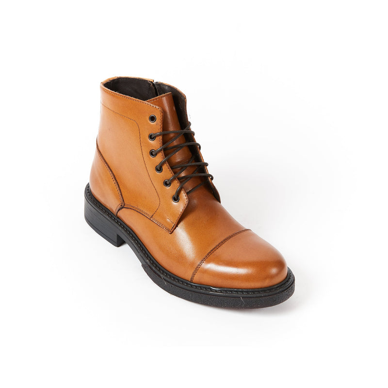 Frank Daniel - Bota con cordones y puntera reforzada - Marrón - Mujer