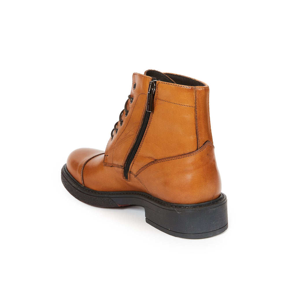 Frank Daniel - Bota con Cordones y Puntera Reforzada - Marrón - Mujer