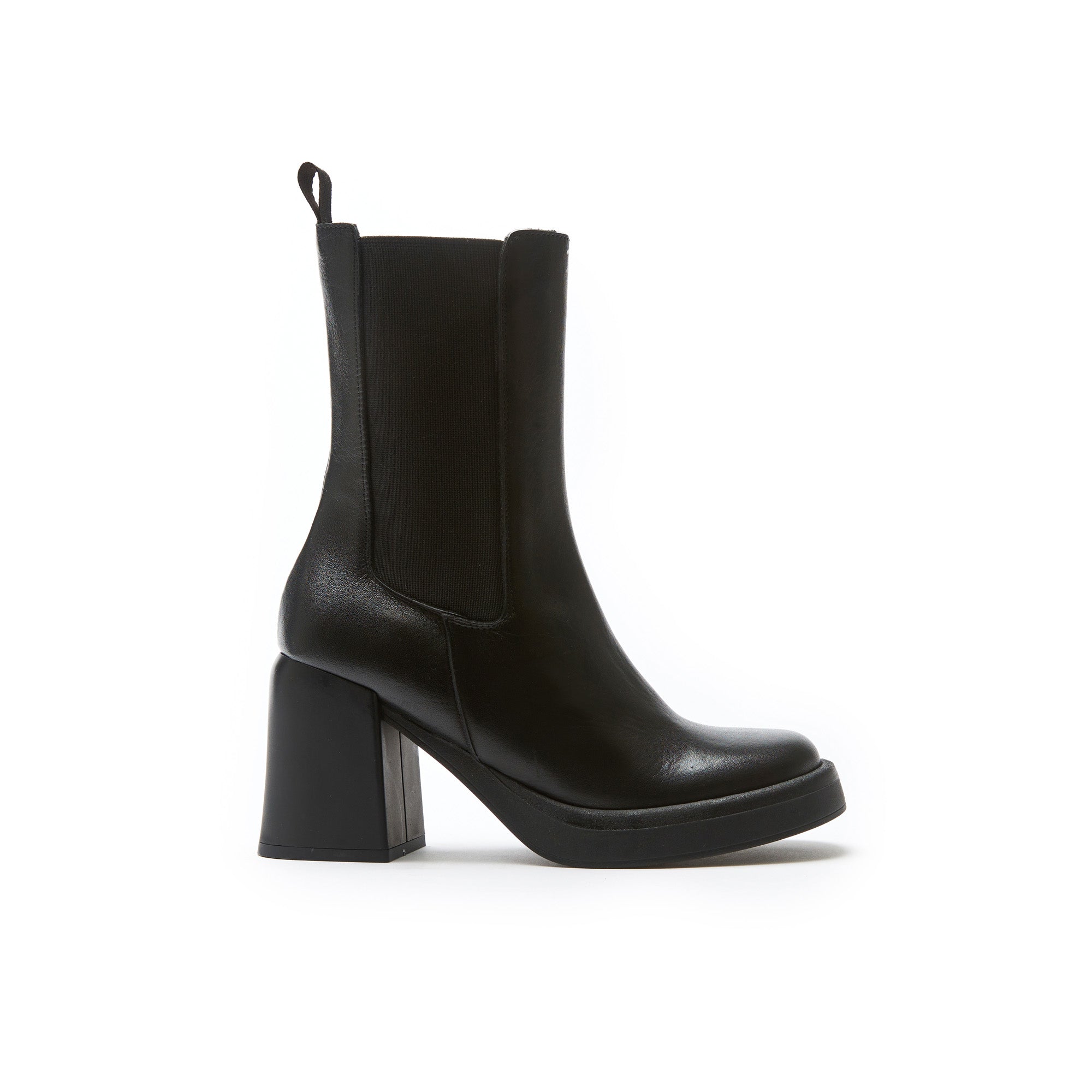 Frank Daniel - Heeled Chelsea Boots - Black - Women