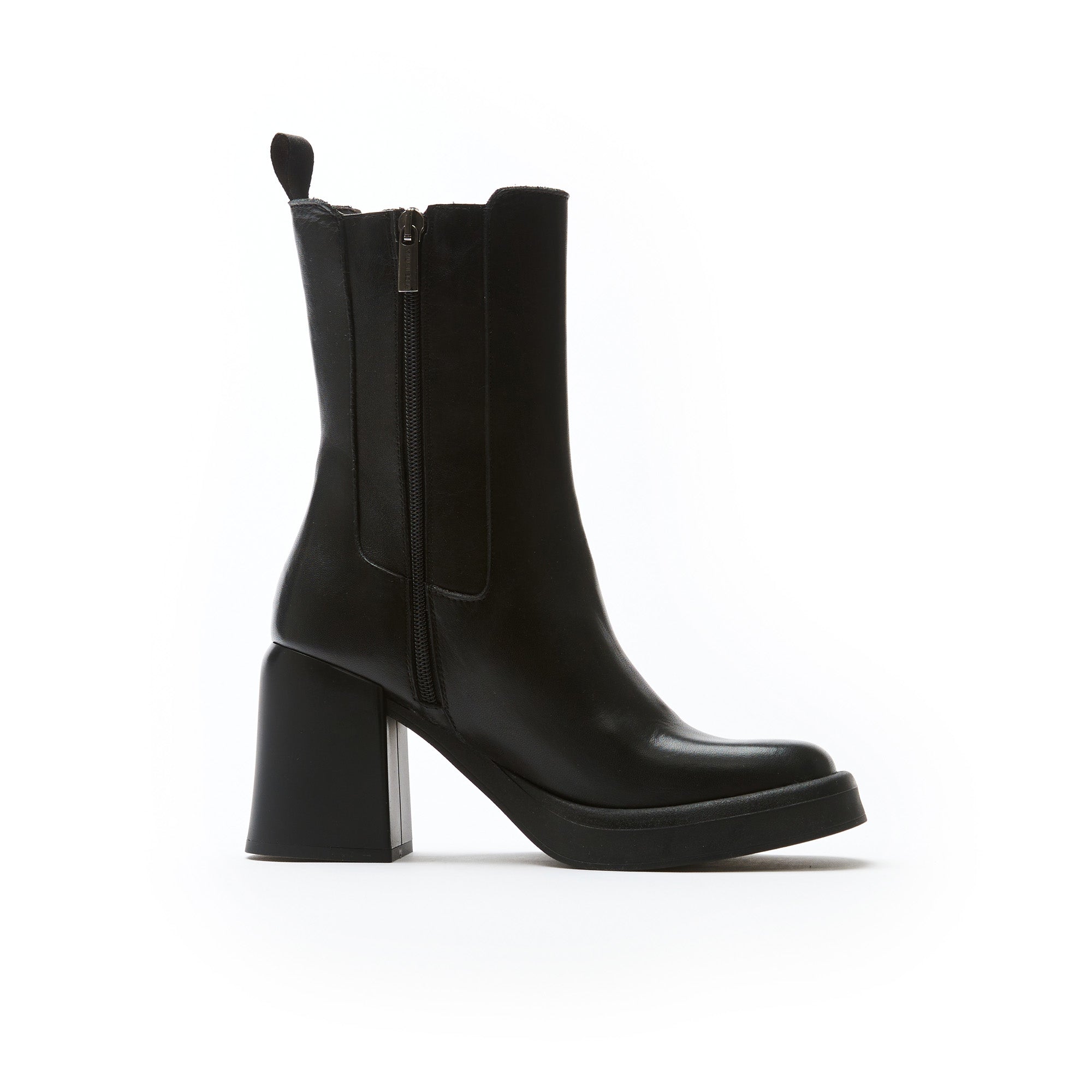 Frank Daniel - Heeled Chelsea Boots - Black - Women