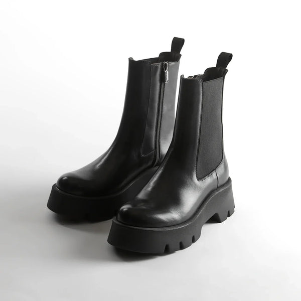 Frank Daniel - Bottes Chelsea - Noir - Femme