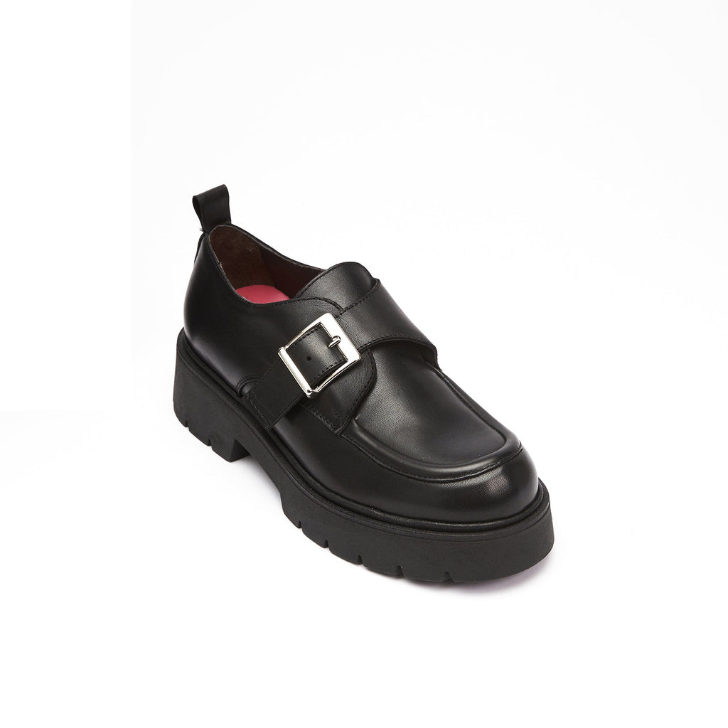 Frank Daniel - Buckle Loafer - Black - Women
