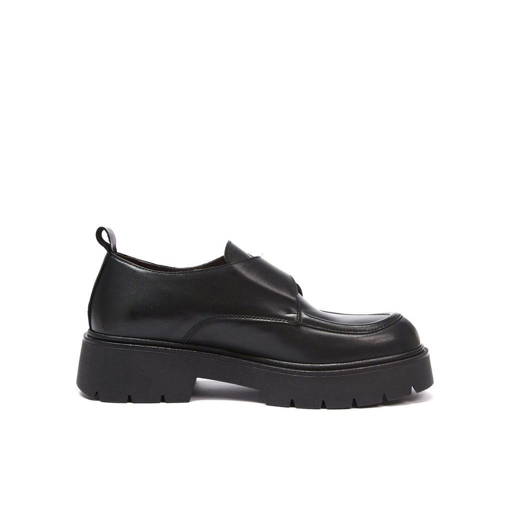 Frank Daniel - Buckle Loafer - Black - Women