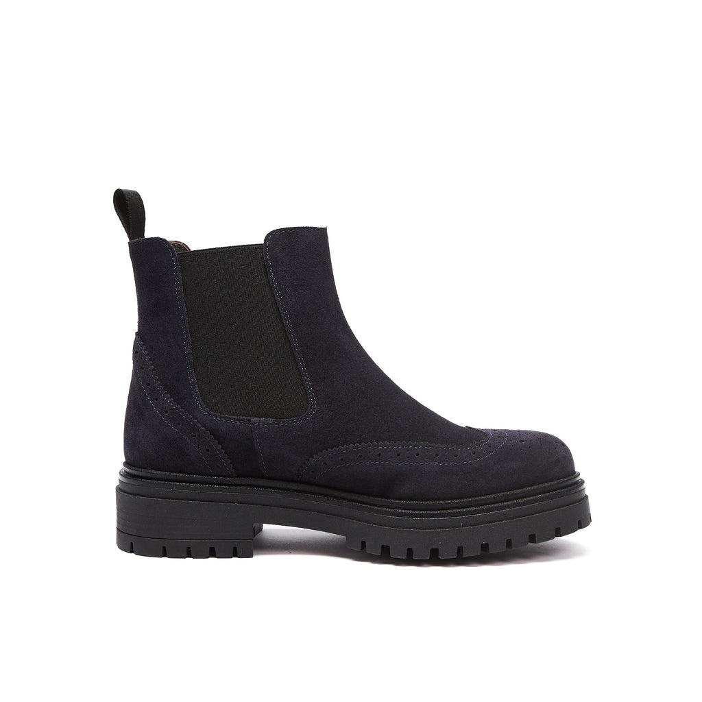 Frank Daniel - Hooded Chelsea Boots - Blue - Women