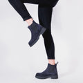 Frank Daniel - Hooded Chelsea Boots - Blue - Women