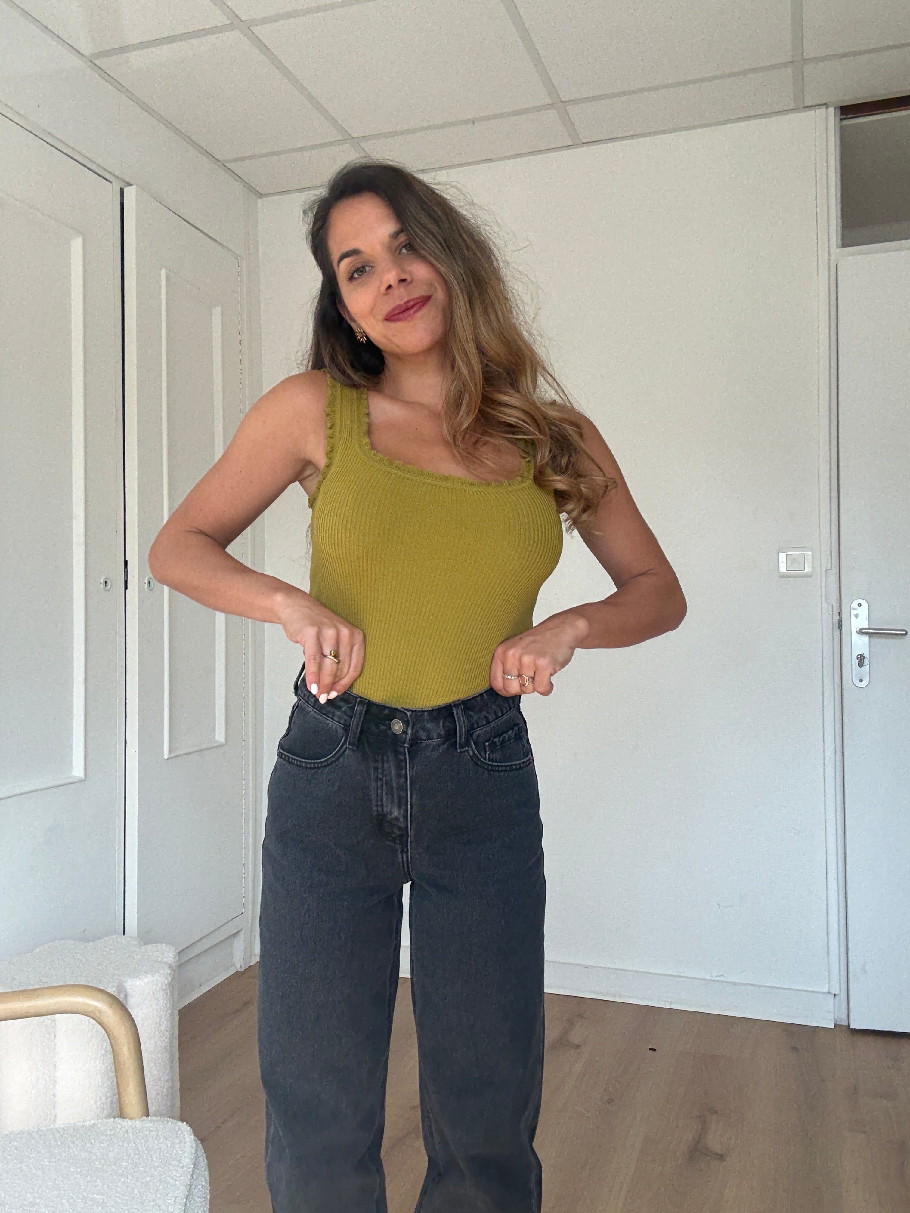 Olive Green Nora Top