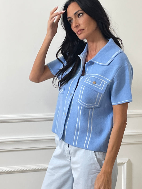 Mila Vest - Blue