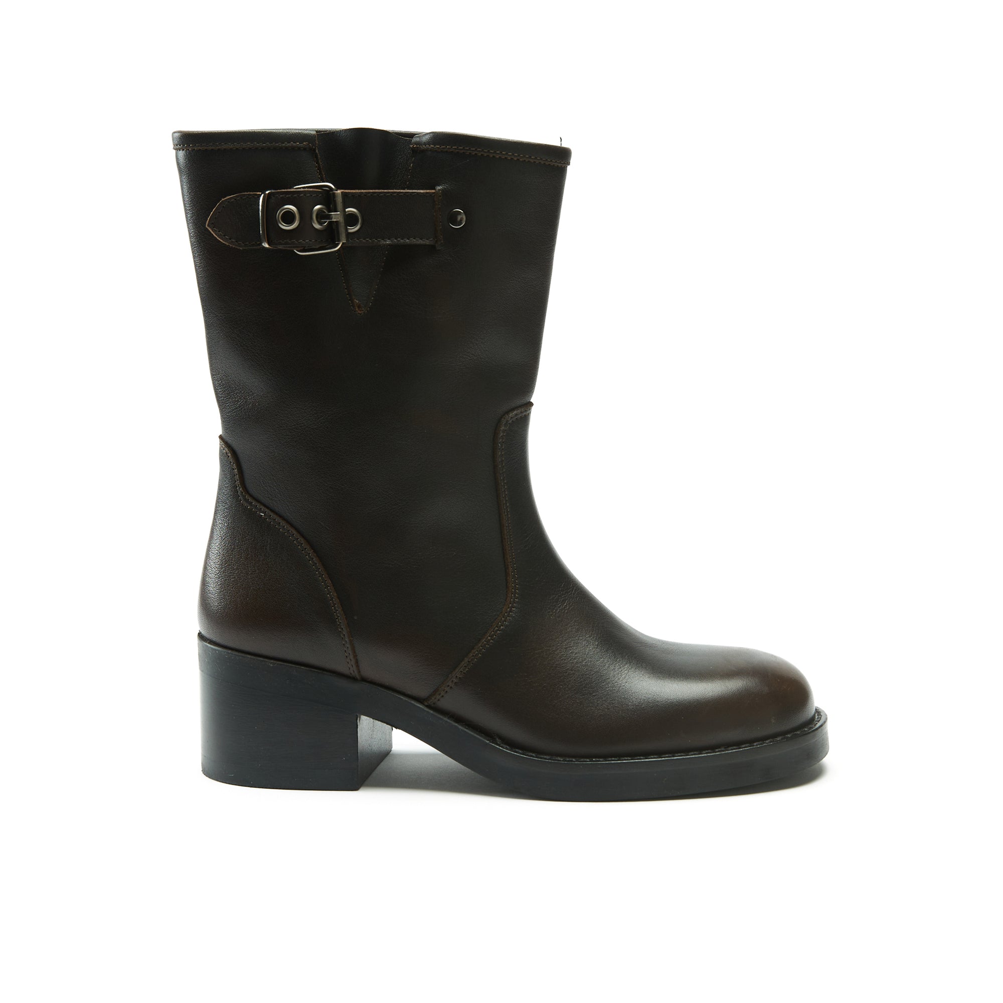 Frank Daniel - Women's Biker Boots - Brown