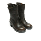 Frank Daniel - Women's Biker Boots - Brown