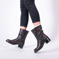 Frank Daniel - Women's Biker Boots - Brown