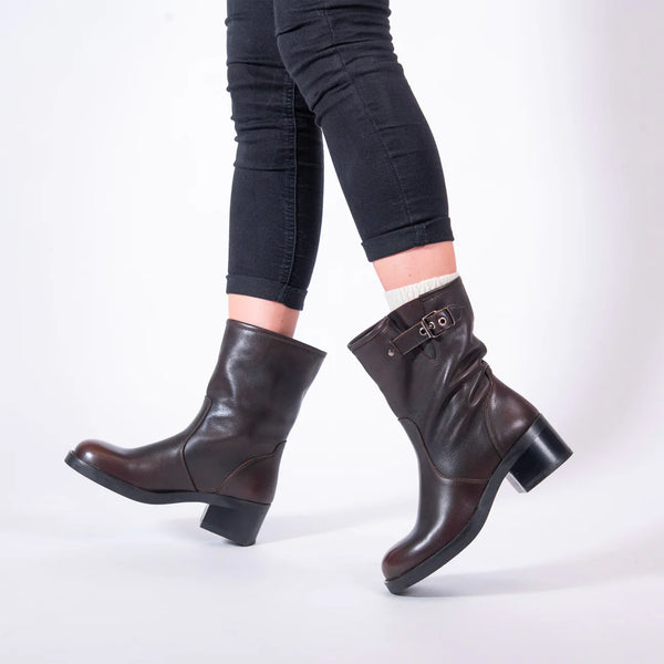 Frank Daniel - Women's Biker Boots - Brown