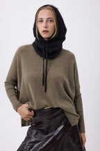 Balaclava – Brushed Cashmere Feather - Zwart - Unisex