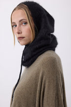 Balaclava – Brushed Cashmere Feather - Zwart - Unisex