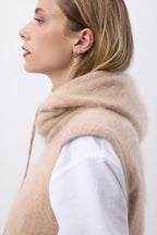 Balaclava – Brushed Cashmere Feather - Beige Crème - Mixte
