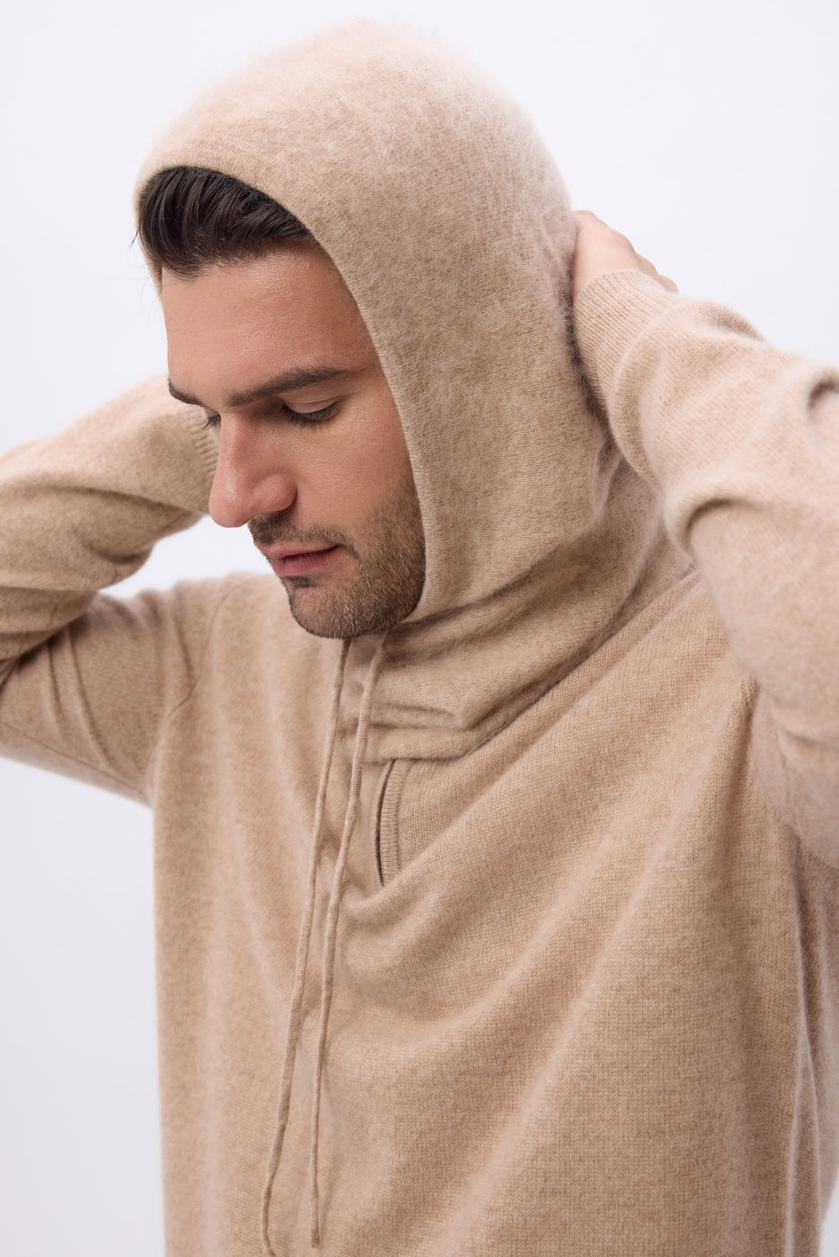 Balaclava – Brushed Cashmere Feather - Beige Crème - Mixte