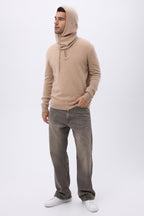 Balaclava – Brushed Cashmere Feather - Beige Crème - Mixte