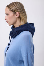 Balaclava – Brushed Cashmere Feather - Navy Blue - Unisex
