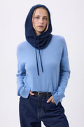 Balaclava – Brushed Cashmere Feather - Navy Blue - Unisex