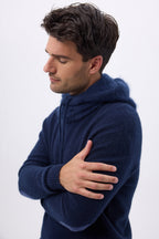 Balaclava – Brushed Cashmere Feather - Navy Blue - Unisex
