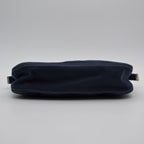 Fendi Baguette Navy Blue Canvas Vintage Enamel FF Clasp