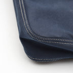 Fendi Baguette Navy Blue Canvas Vintage Enamel FF Clasp