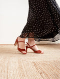 Amalia Heeled Sandals - Cherry Burnt - Women