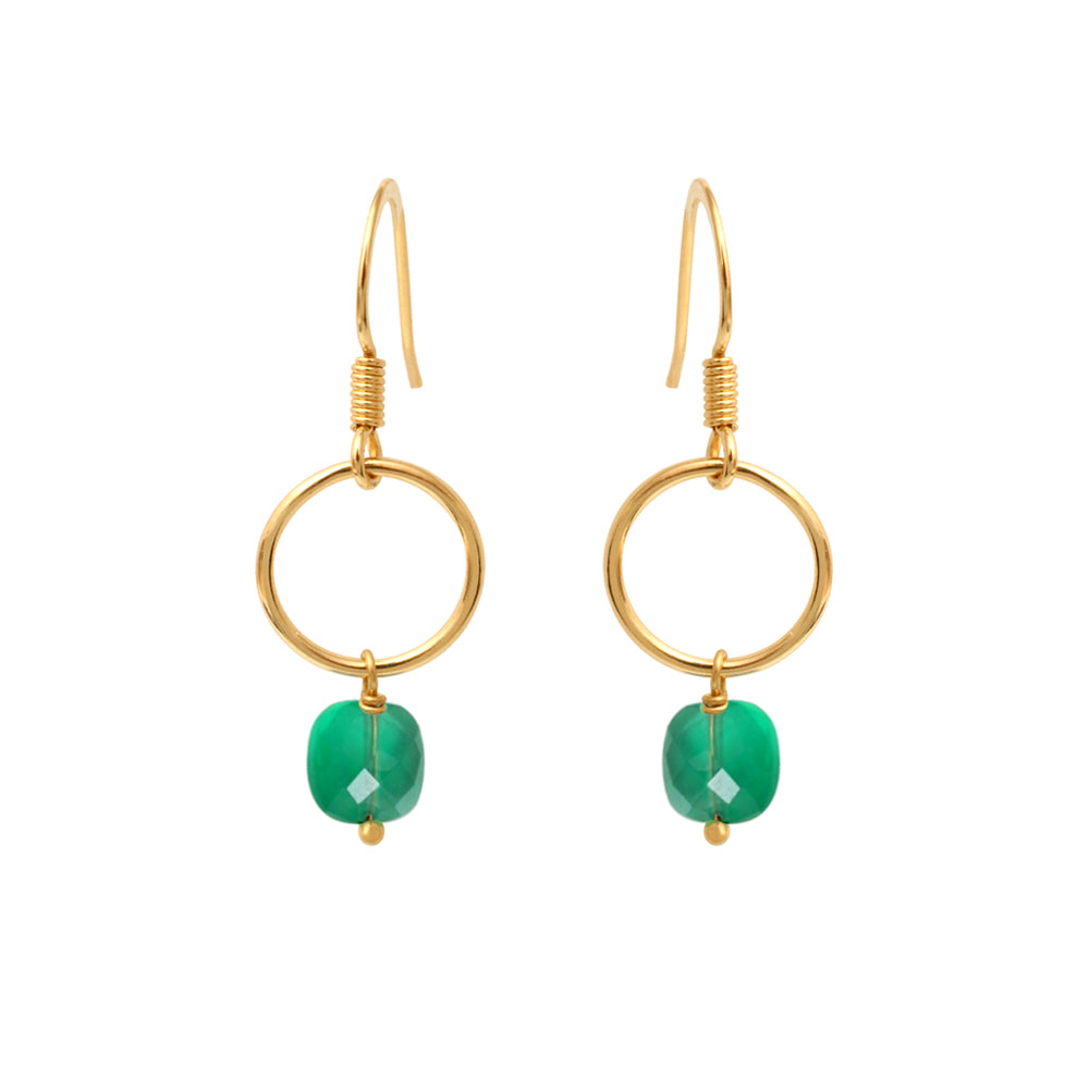 Boucles D'Oreilles Fidji Quartz Vert