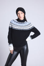 Jersey Filippa Mountain High - Negro Blanco Azul cielo - Mujer