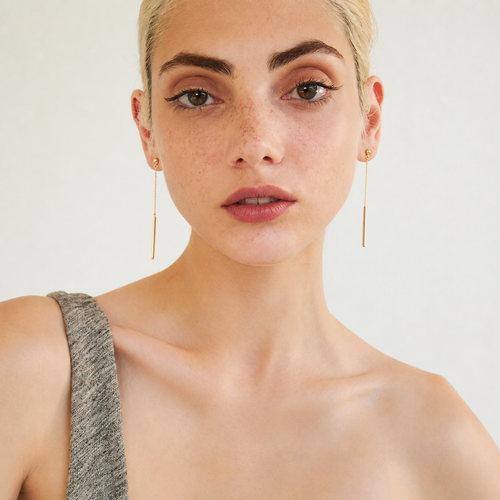 Boucles D'Oreilles Dorées Fineline