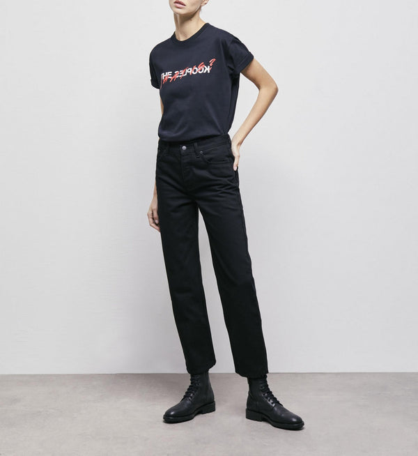 Straight Jeans - Black - Women