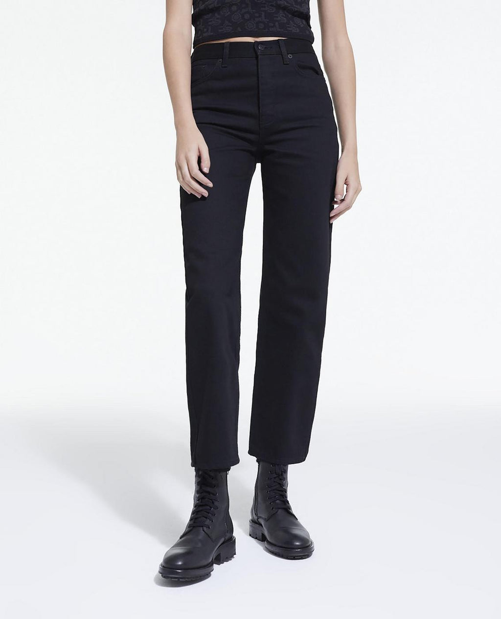 Straight Jeans - Black - Women