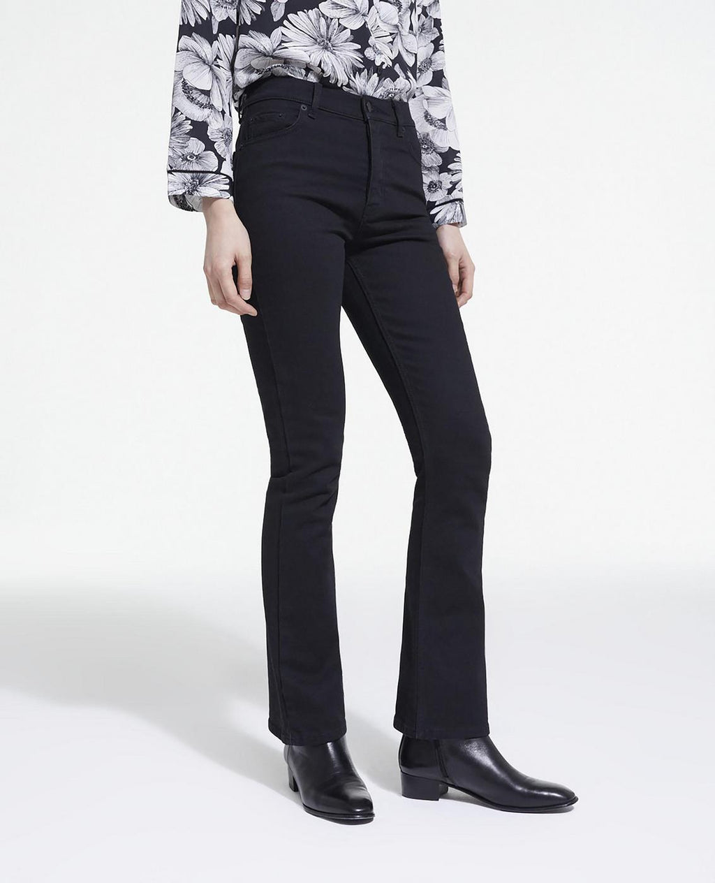 Vaqueros bootcut - Negro - Mujer
