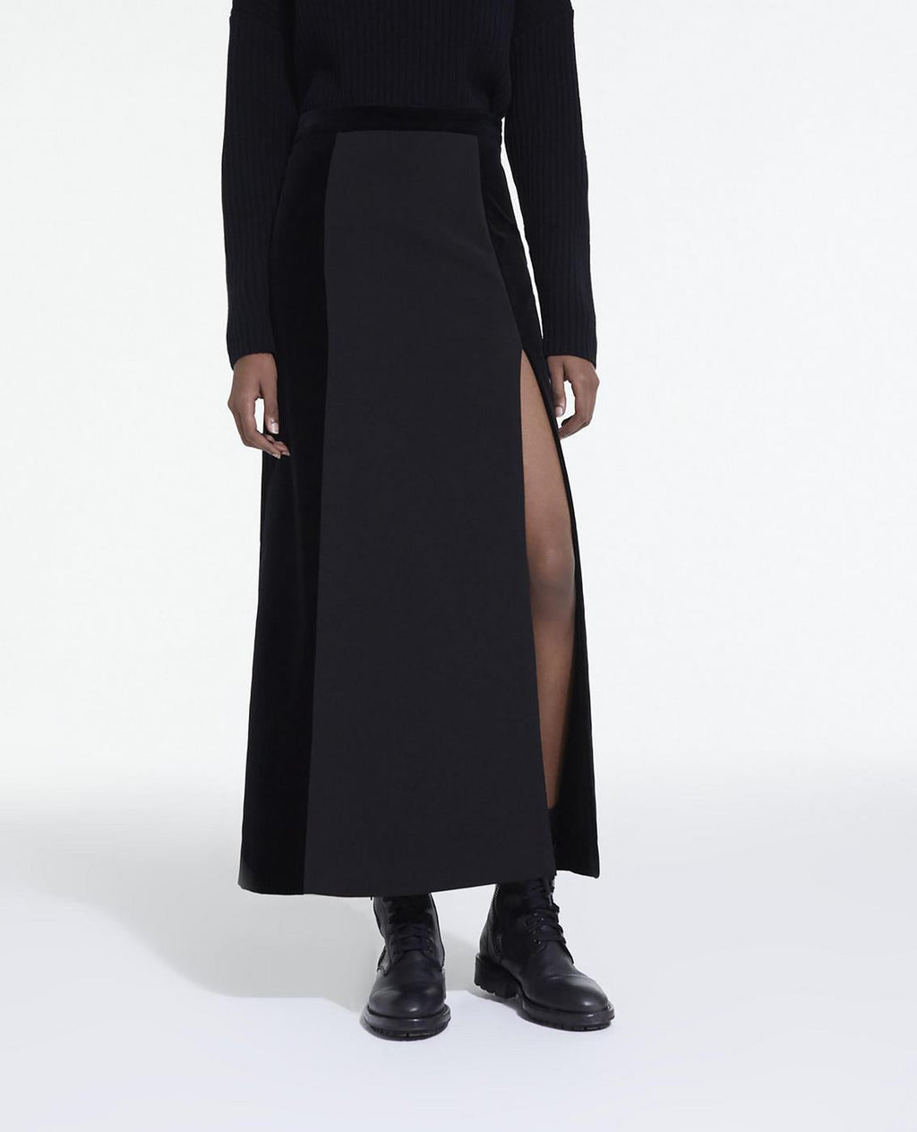 The Kooples - Jupe Longue Detail Ouverture Fente - Femme