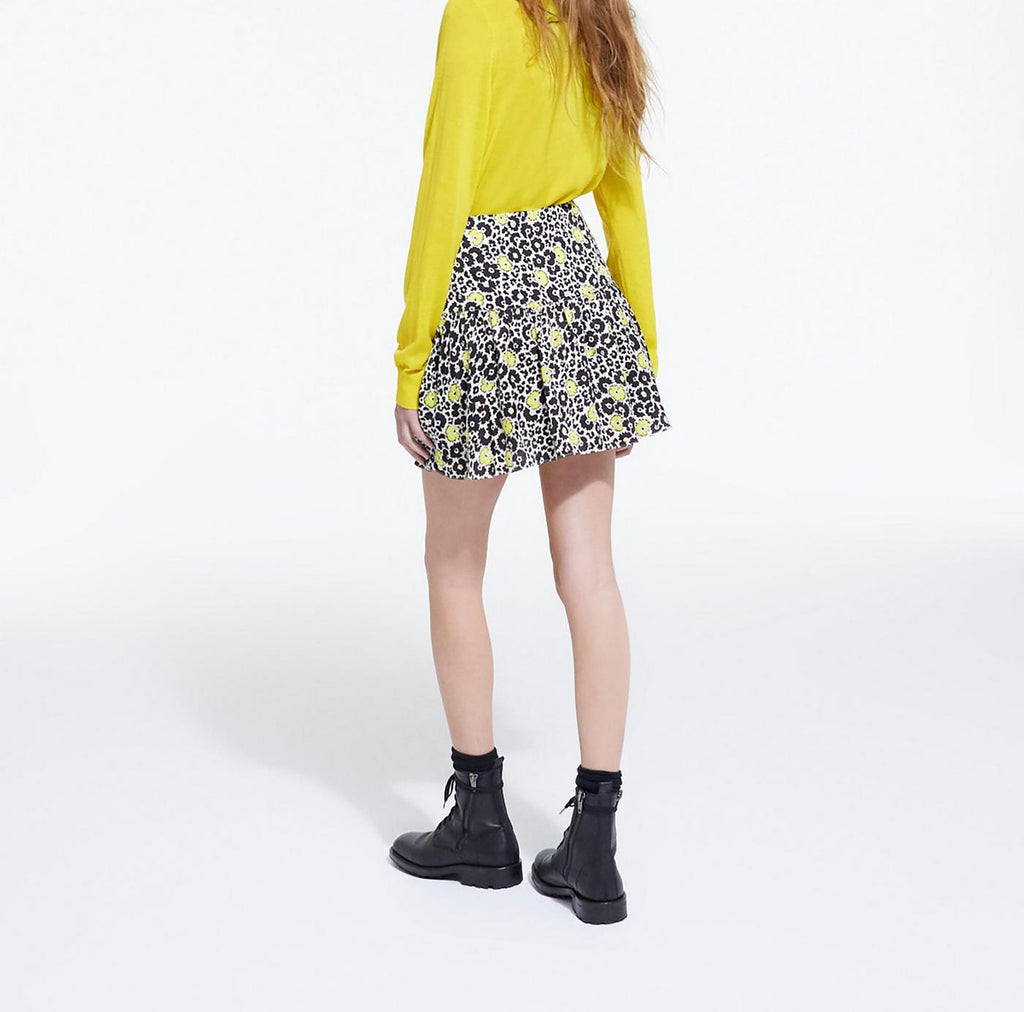 Skater Skirt - Black And Pistachio - Women