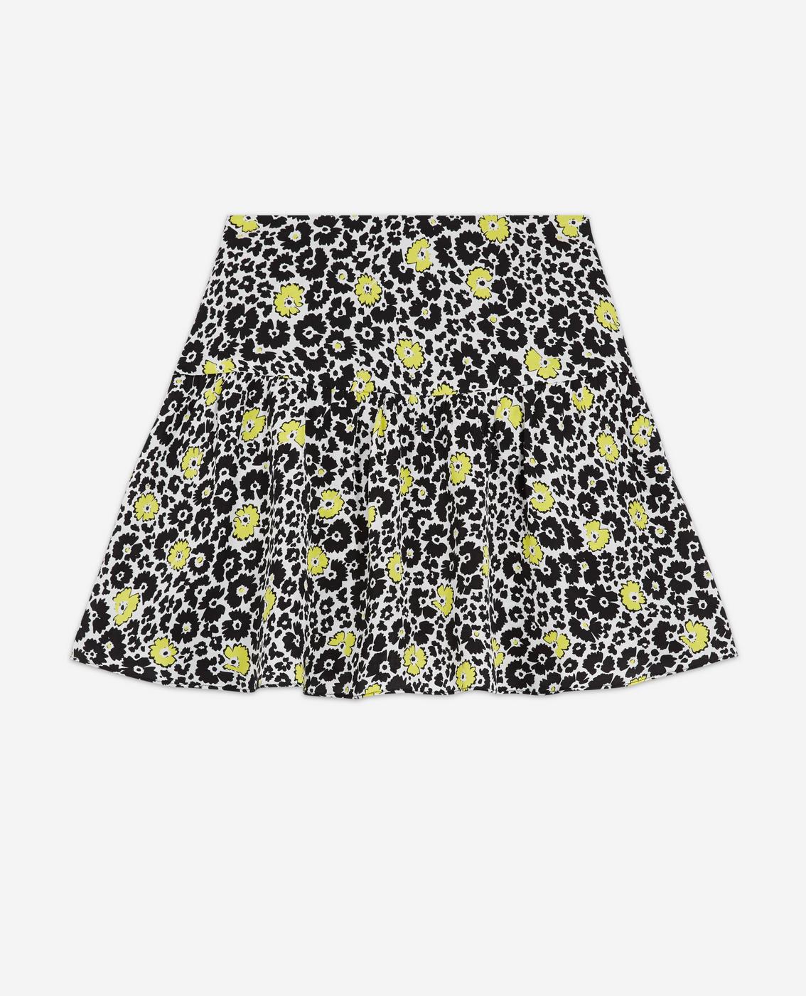 Skater Skirt - Black And Pistachio - Women
