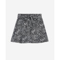 High Waisted Mini Skirt - Black And White - Women