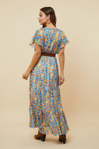Vestido - Azul Naranja