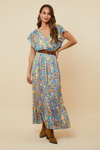 Vestido - Azul Naranja