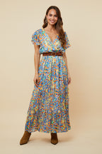 Vestido - Azul Naranja