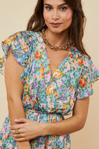 Dress - Orange Lilac