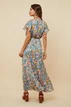 Dress - Orange Lilac